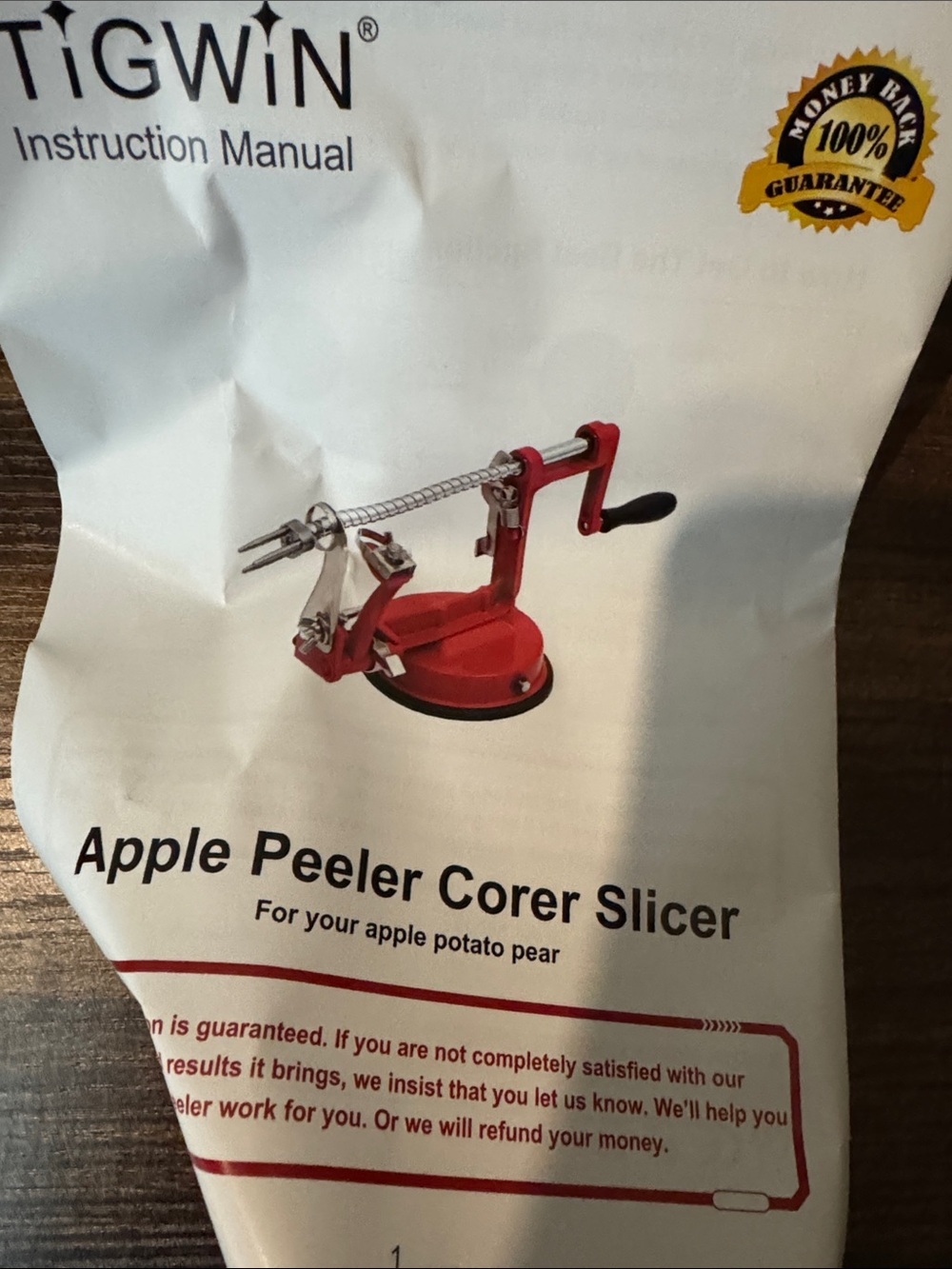 Brand New Apple Peeler Corer Slicer – Red - Picture 7 of 7